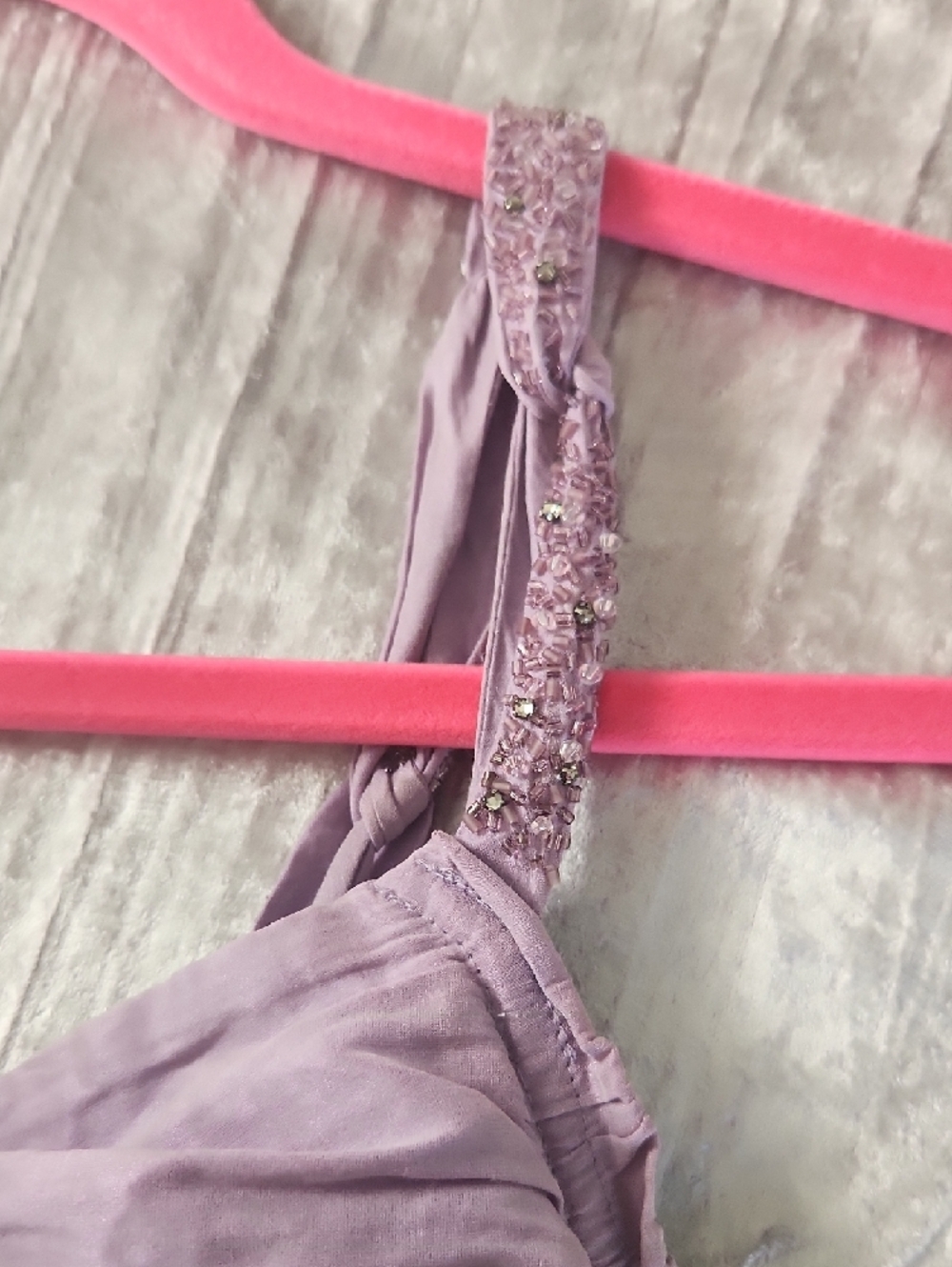 BCBGMaxAzria Lilac Ruched Mini Dress - Picture 4 of 11